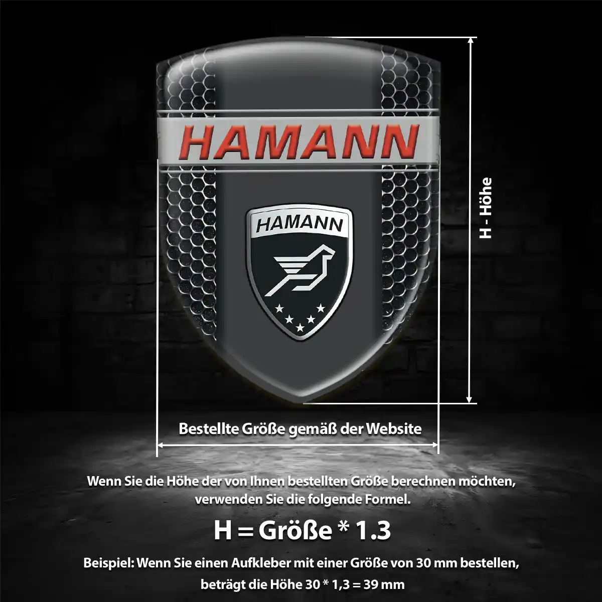 Hamann Aufkleber Hohe Qualität