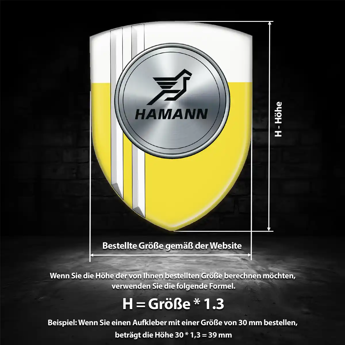 Hamann Aufkleber Interieurdesign