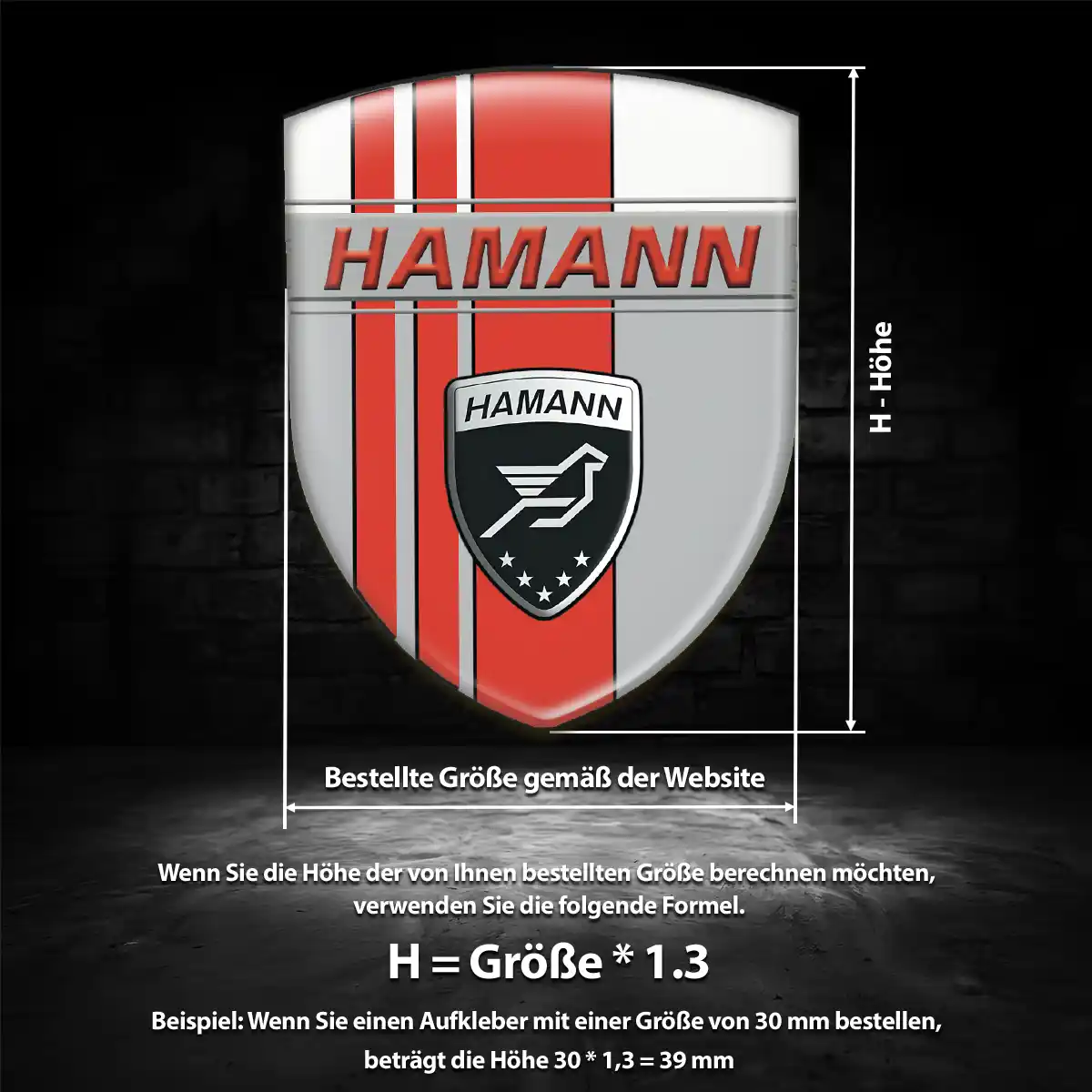 Hamann Aufkleber Limitierte Auflage