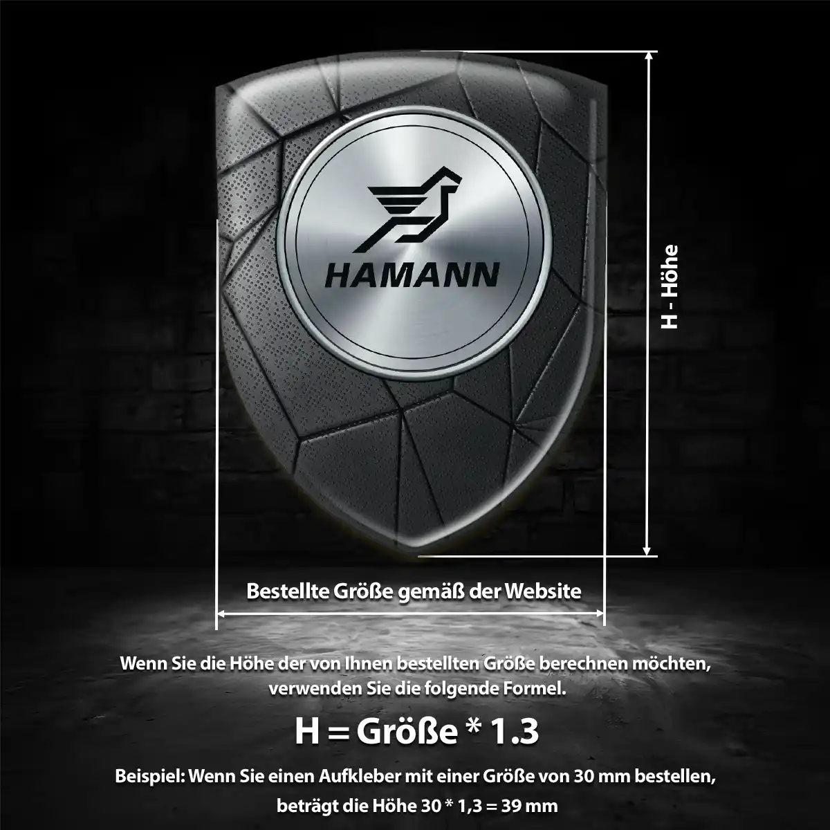 Hamann Aufkleber Premiumqualität