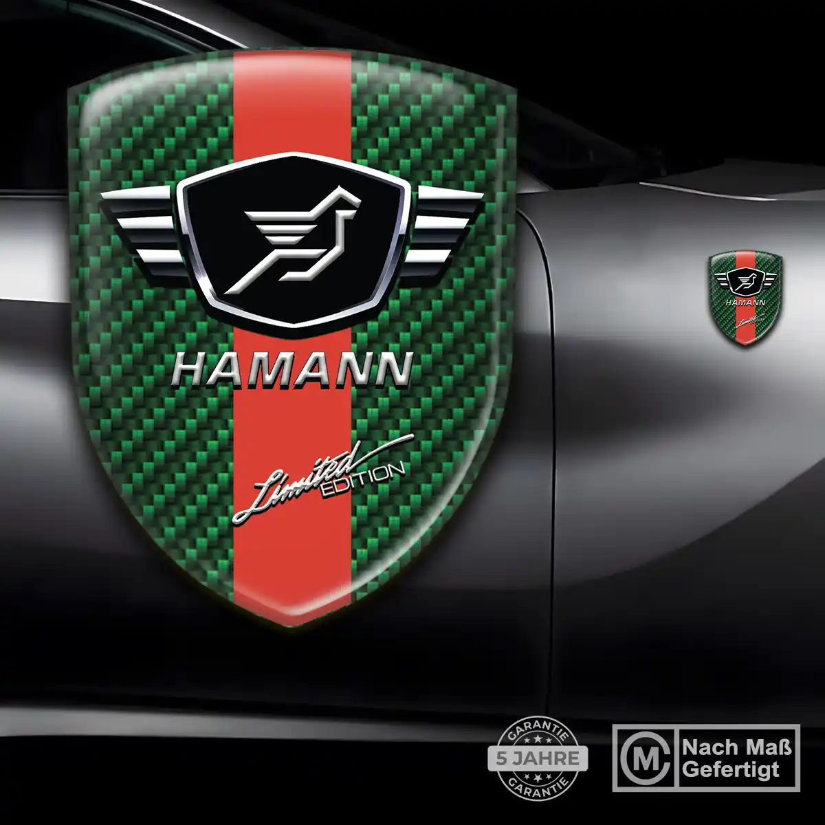 Hamann Aufkleber Silikon Embleme Ausdrucksstarkes Design