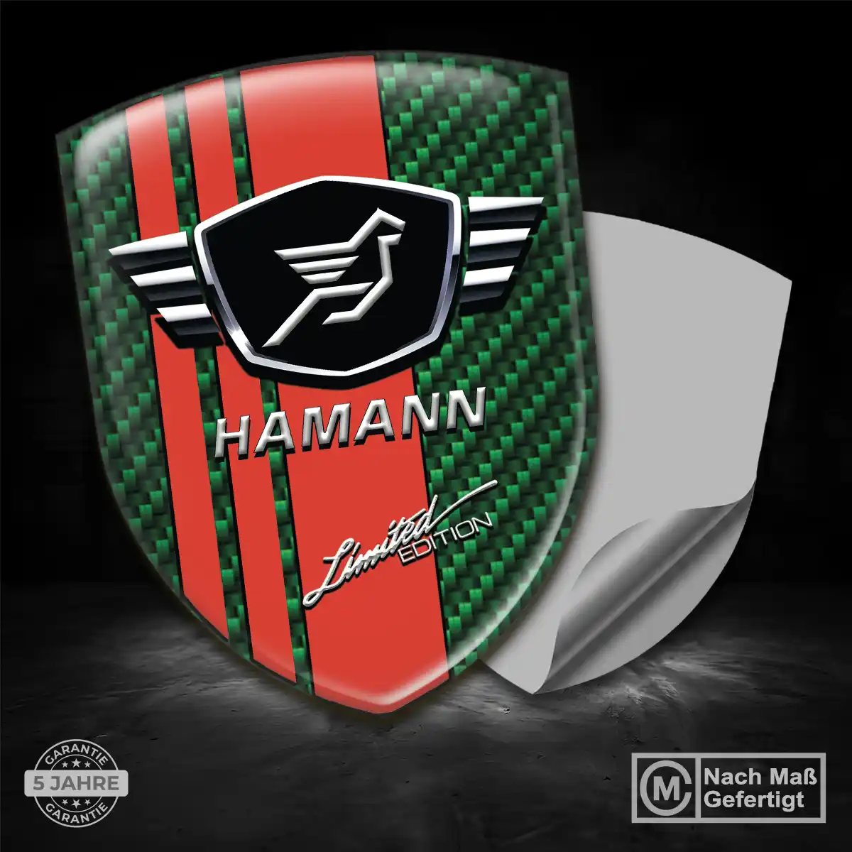 Hamann Aufkleber Silikon Embleme Limitierte Auflage