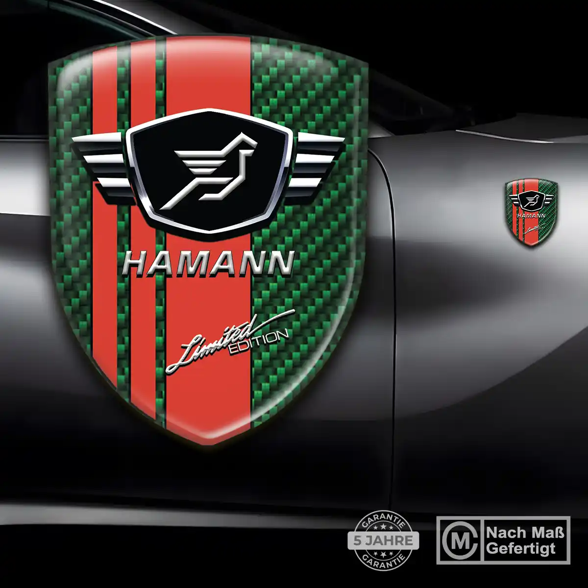 Hamann Aufkleber Silikon Embleme Limitierte Auflage