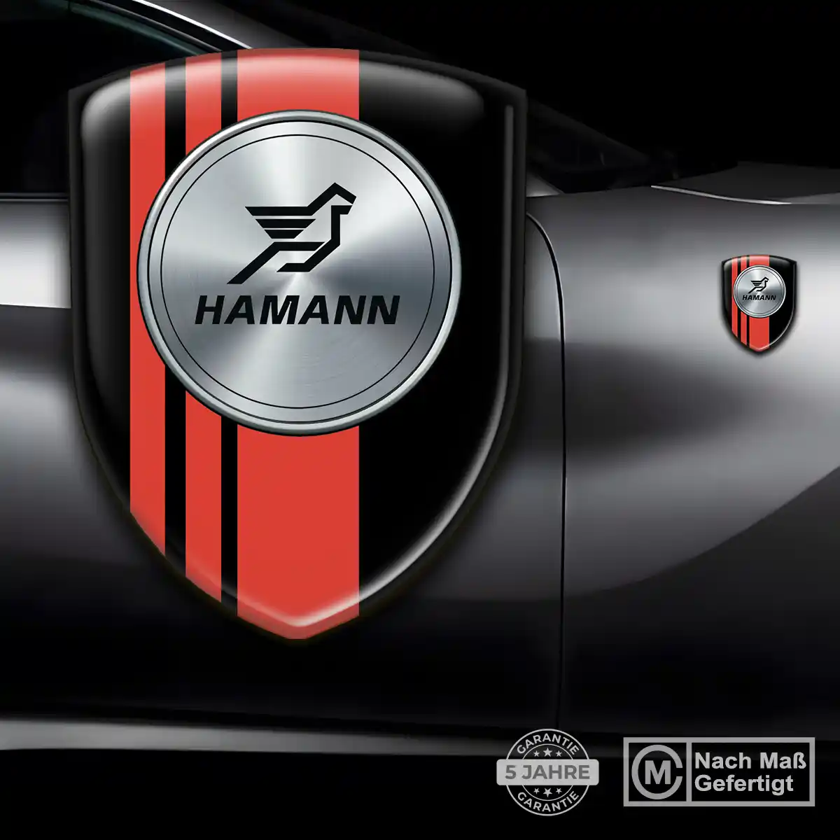 Hamann Aufkleber Silikon Embleme Markenedition