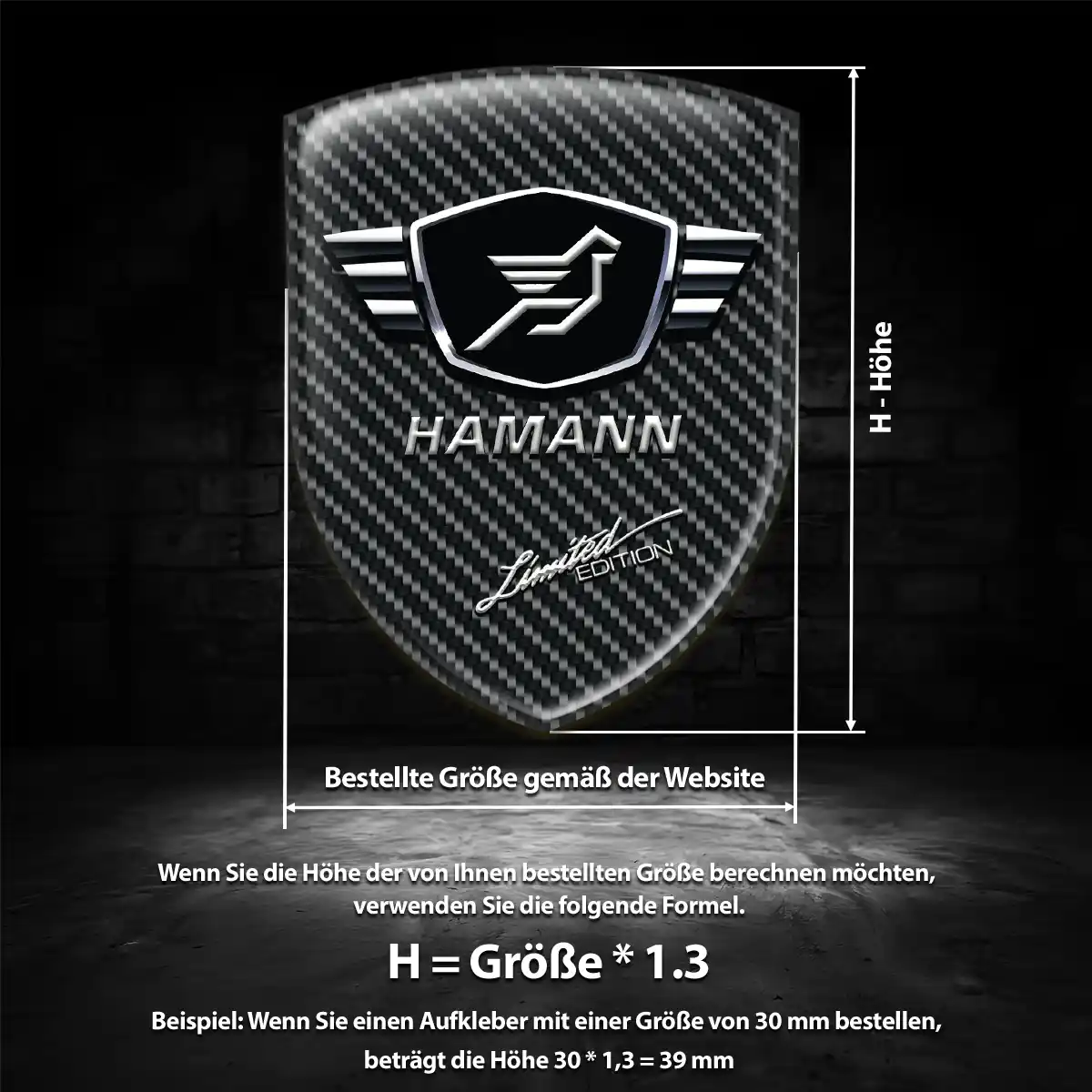 Hamann Aufkleber Stilvolles Design
