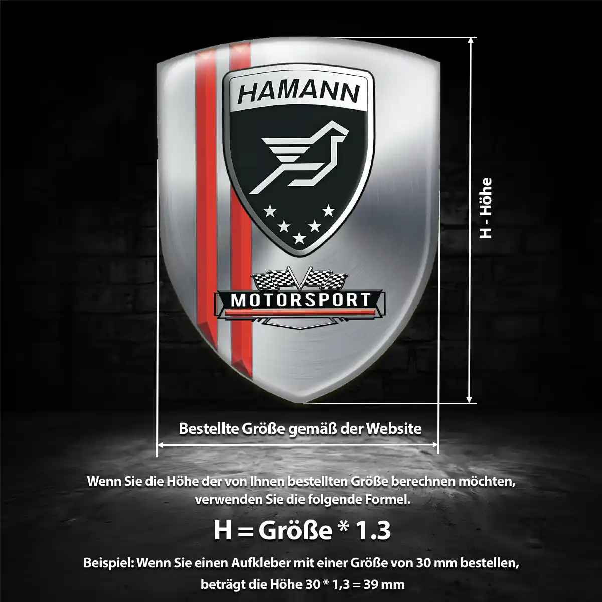 Hamann Aufkleber Wappen Anspruchsvolles Design