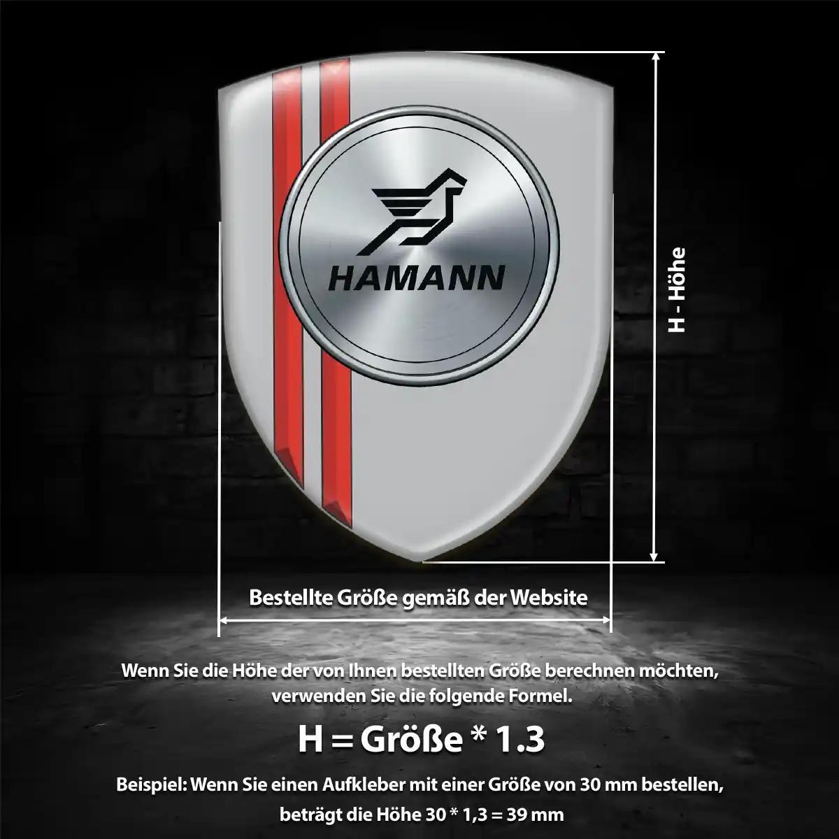 Hamann Aufkleber Wappen Auto Anspruchsvolles Design
