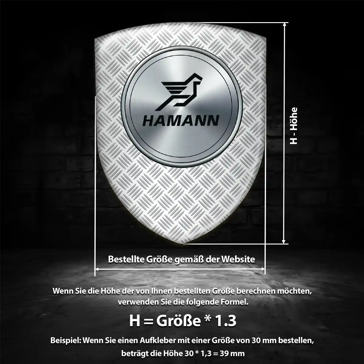 Hamann Aufkleber Wappen Auto Ausdrucksstarkes Design