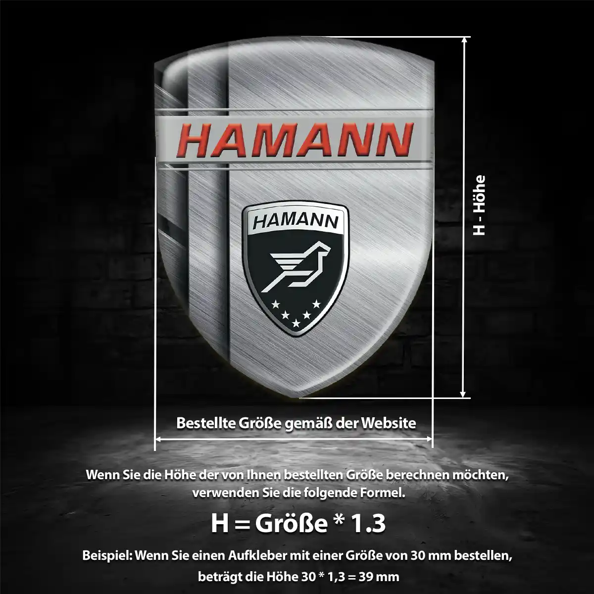 Hamann Aufkleber Wappen Auto Exterieurdesign