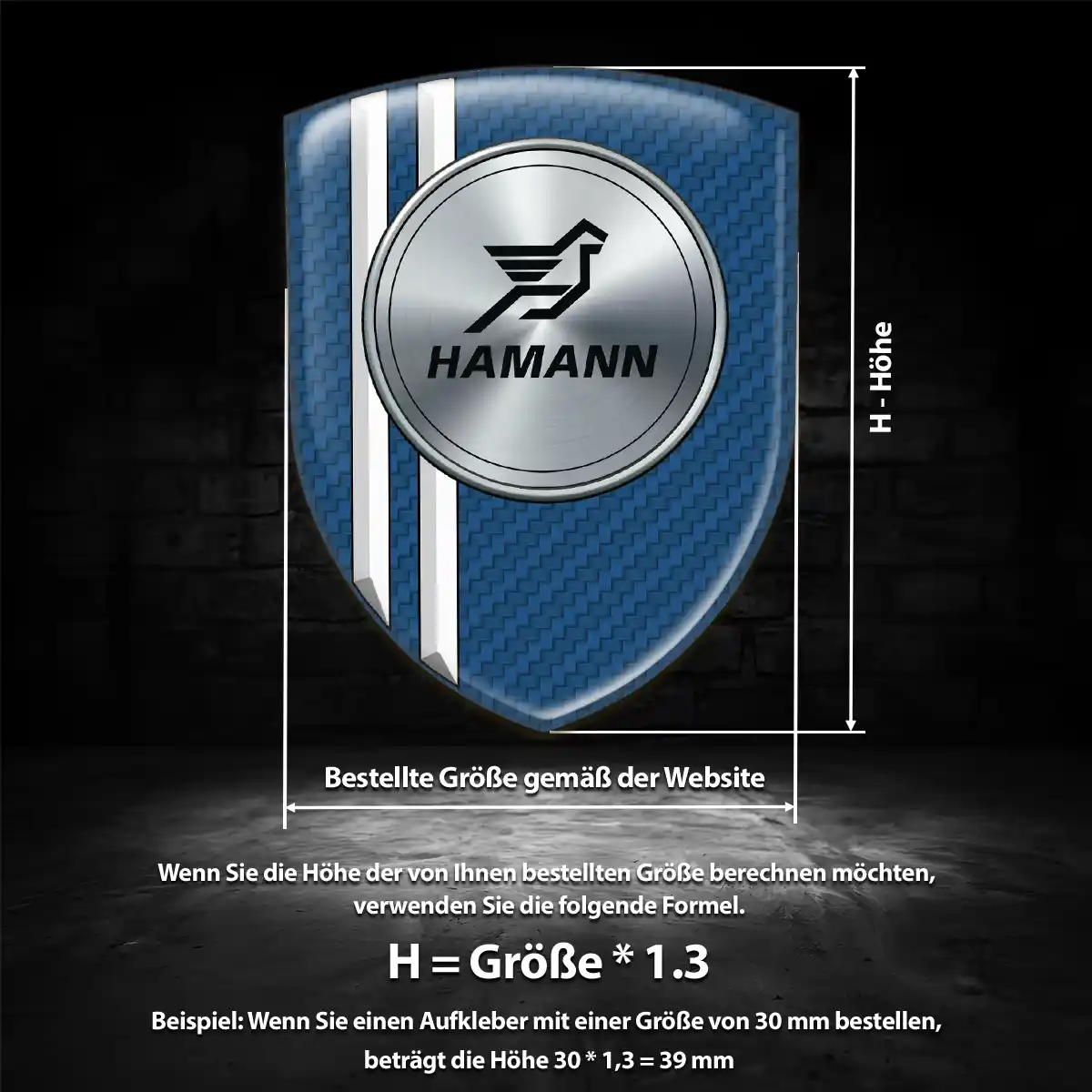 Hamann Aufkleber Wappen Auto Höchste Qualität