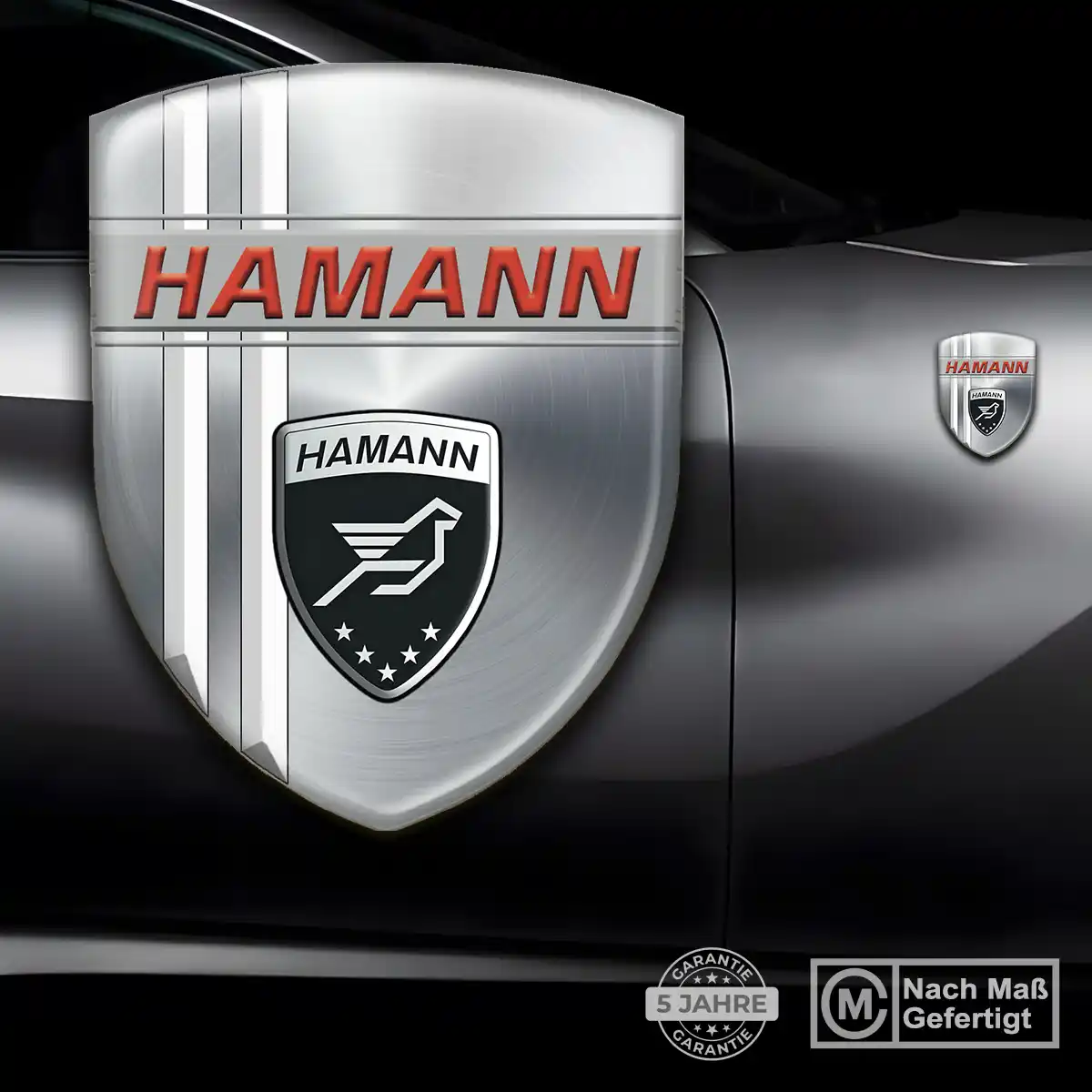 Hamann Aufkleber Wappen Auto Hochwertiges Harz