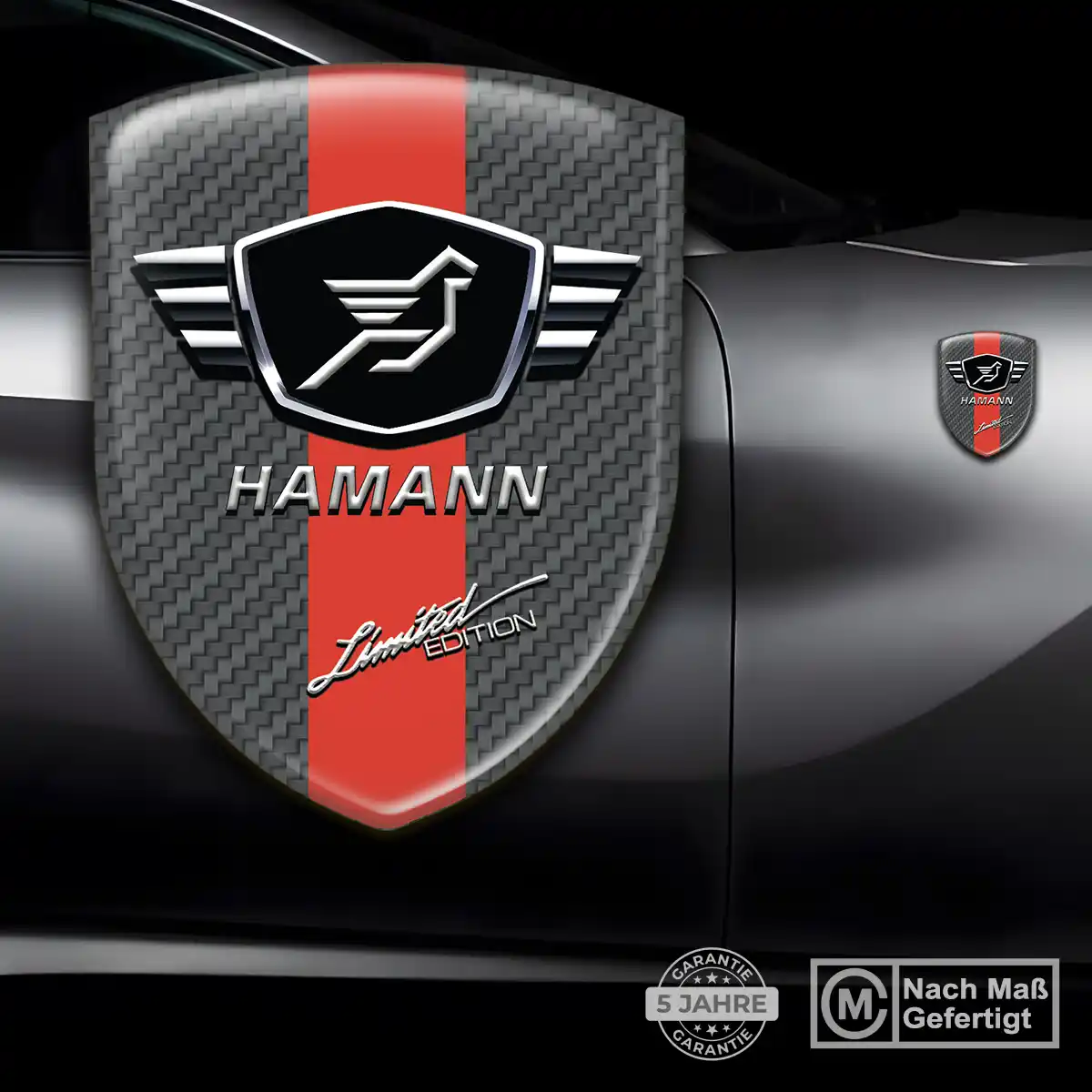 Hamann Aufkleber Wappen Auto Markenedition