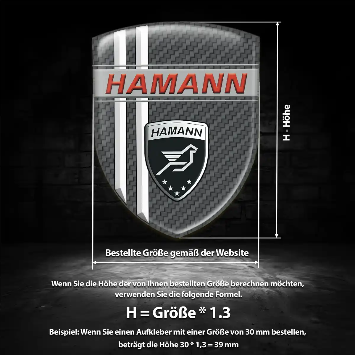 Hamann Aufkleber Wappen Auto Stilvolles Design