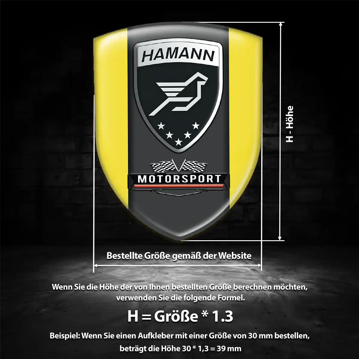 Hamann Aufkleber Wappen Überzeugende Qualität