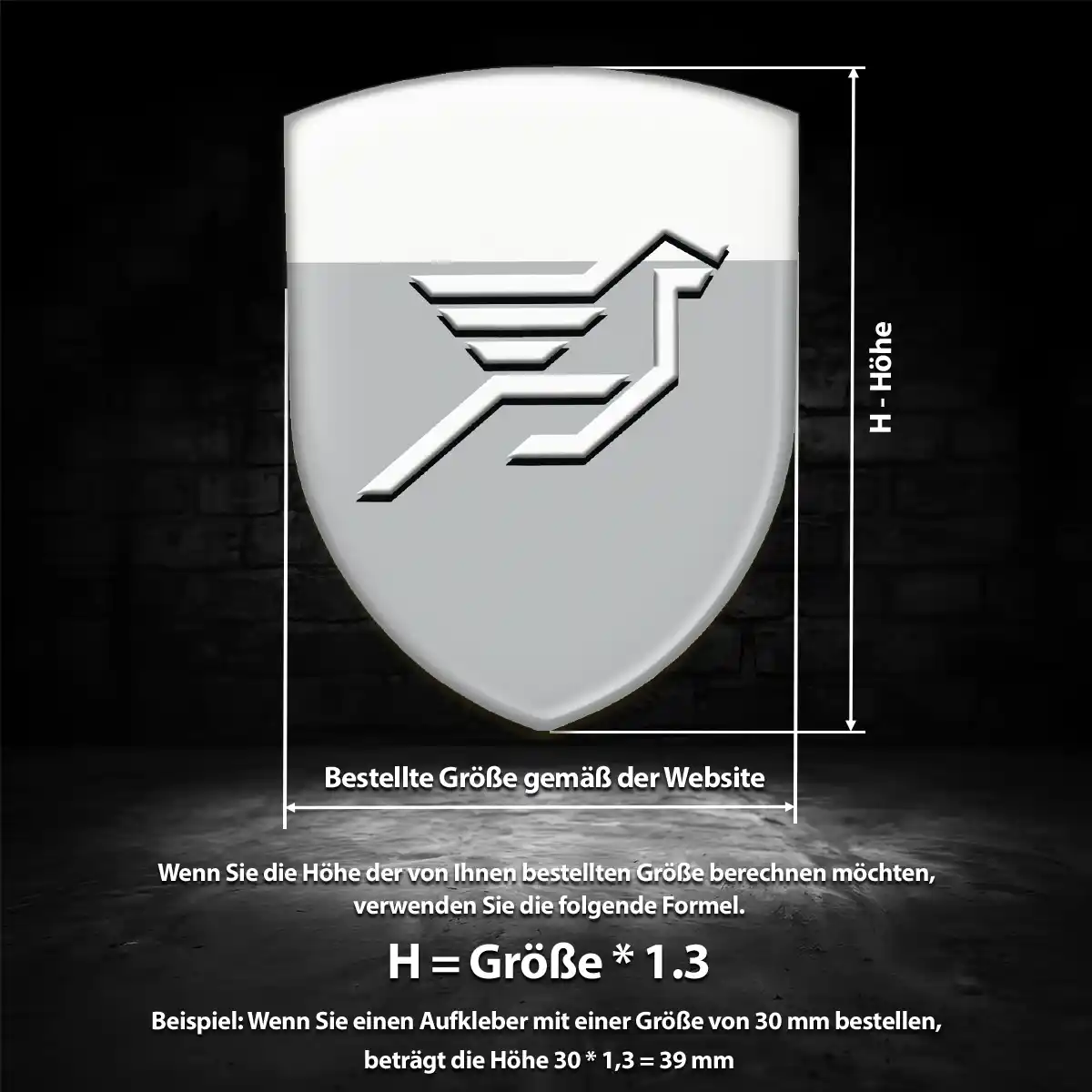 Hamann Aufkleber Wappen Emblem Ausdrucksstarkes Design