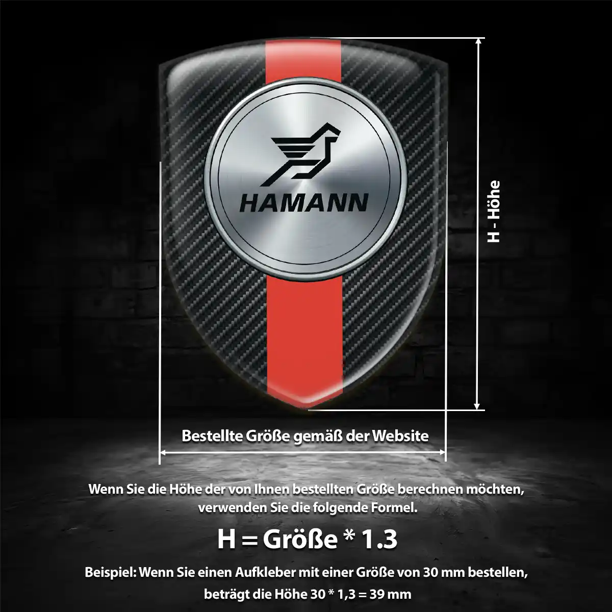 Hamann Aufkleber Wappen Emblem Auto Überzeugende Qualität