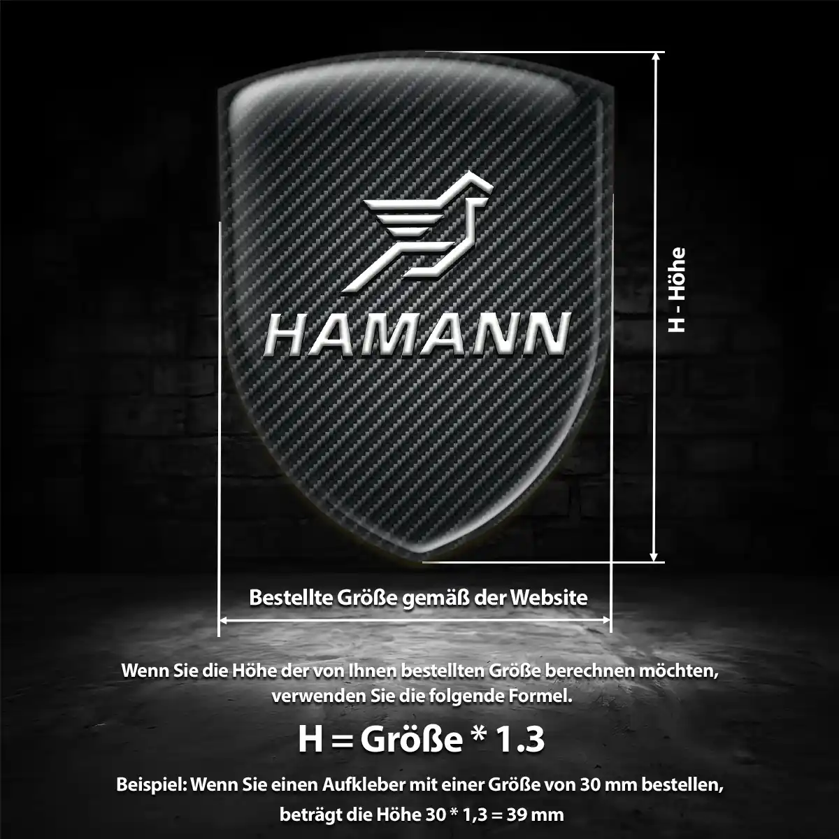 Hamann Aufkleber Wappen Emblem Auto Exterieurdesign