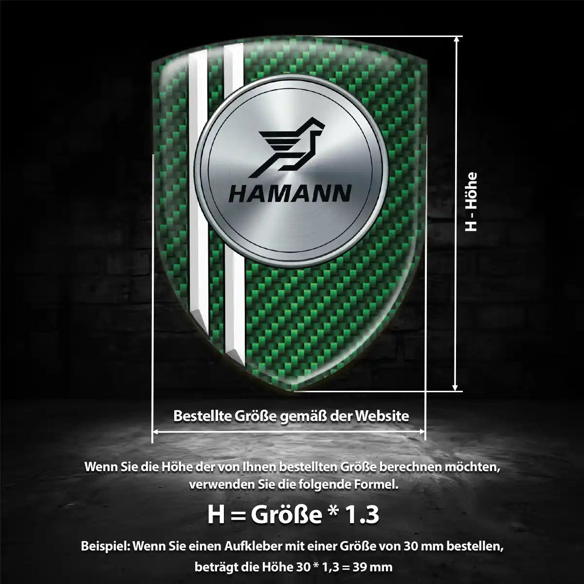 Hamann Aufkleber Wappen Emblem Auto Modernes Design