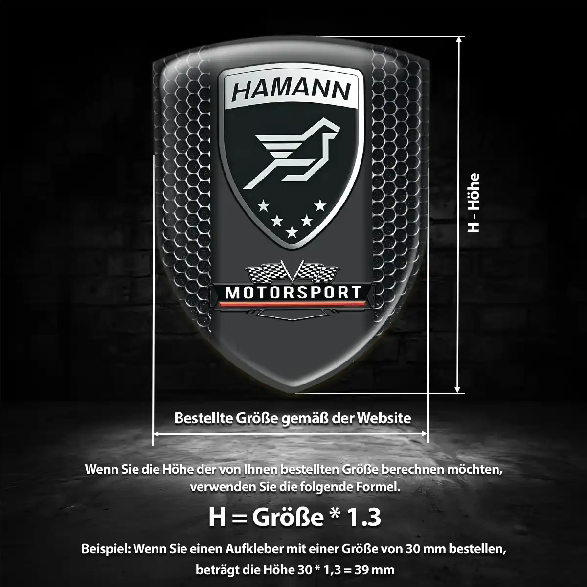 Hamann Aufkleber Wappen Emblem Auto Stilvolles Design
