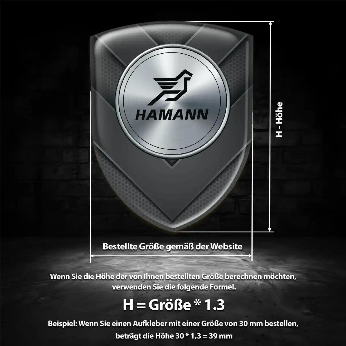 Hamann Aufkleber Wappen Emblem Auto Tuningfahrzeug