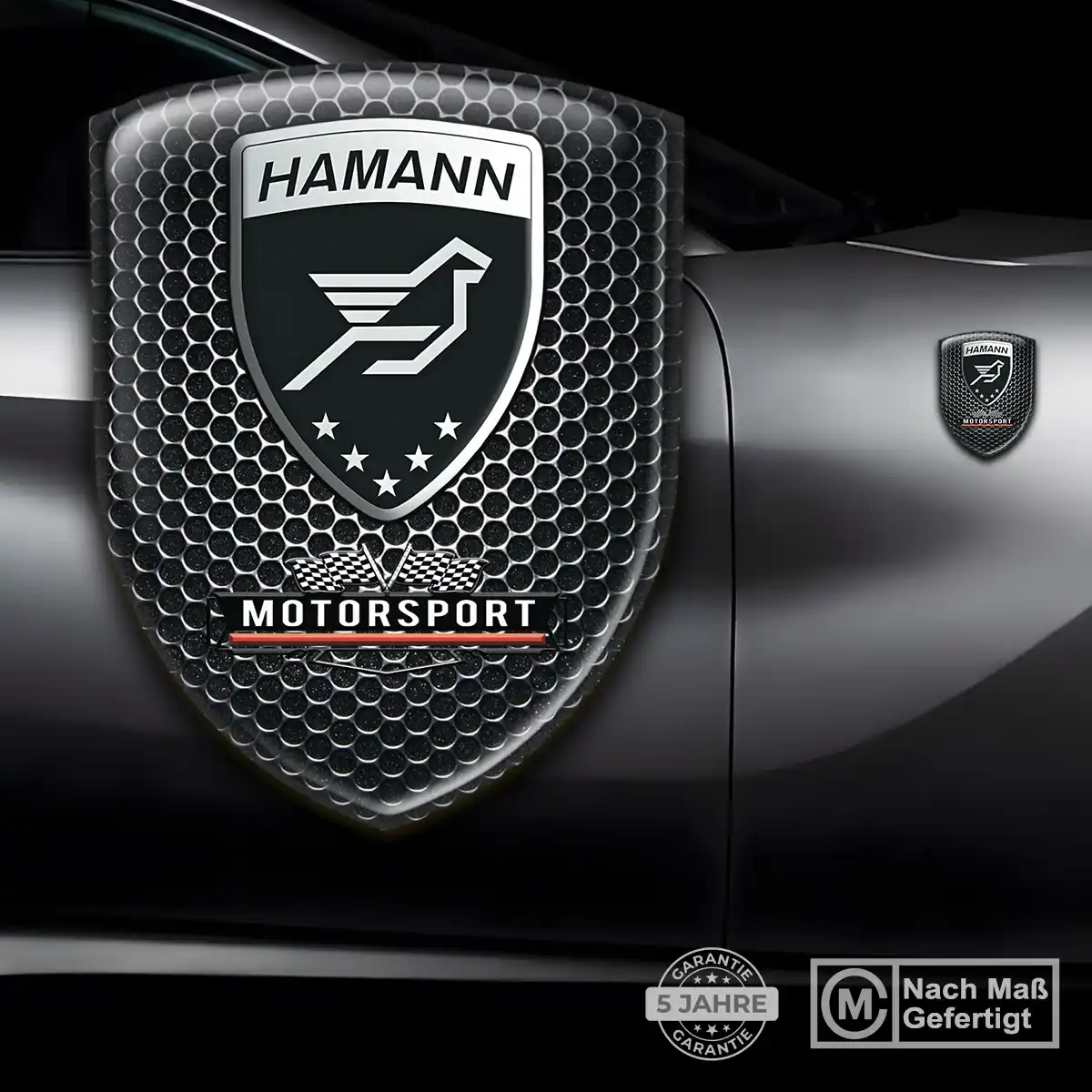 Hamann Aufkleber Wappen Emblem Hochwertiges Harz