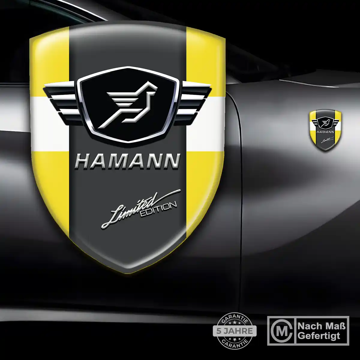 Hamann Aufkleber Wappen Emblem Hohe Qualität