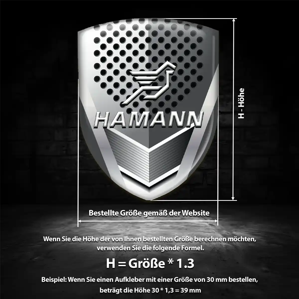 Hamann Aufkleber Wappen Emblem Markenedition