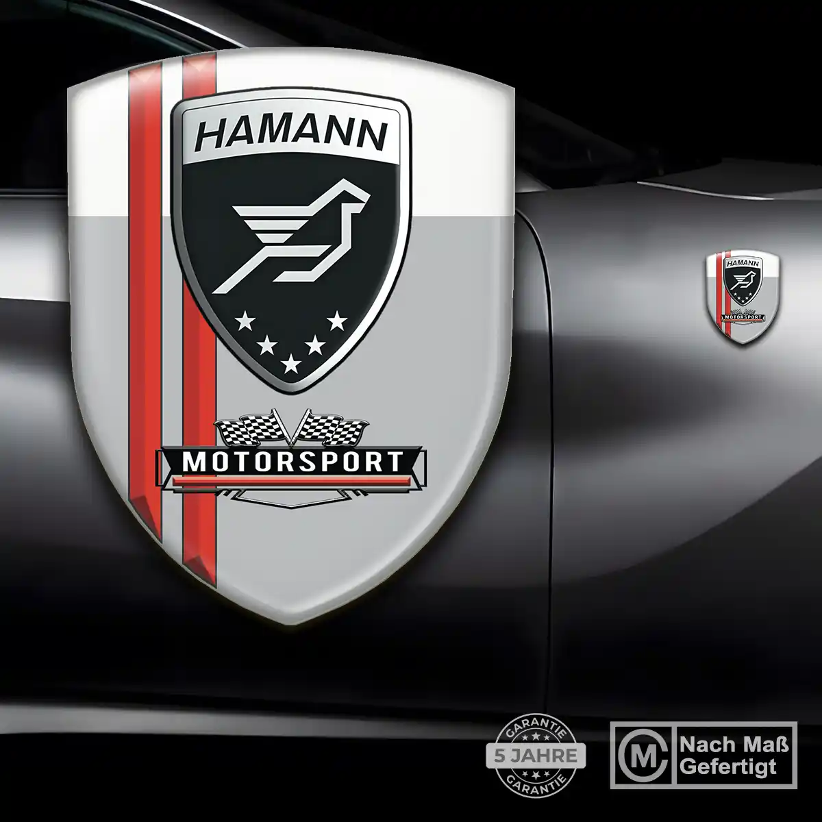 Hamann Aufkleber Wappen Emblem Modernes Design