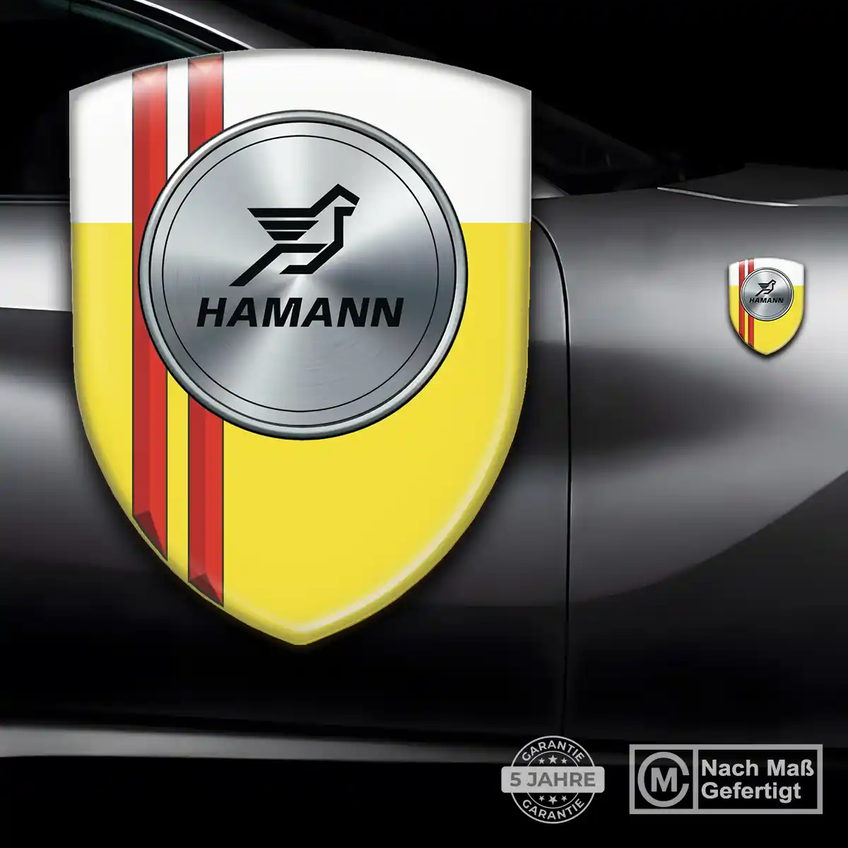 Hamann Aufkleber Wappen Emblem Premiumqualität