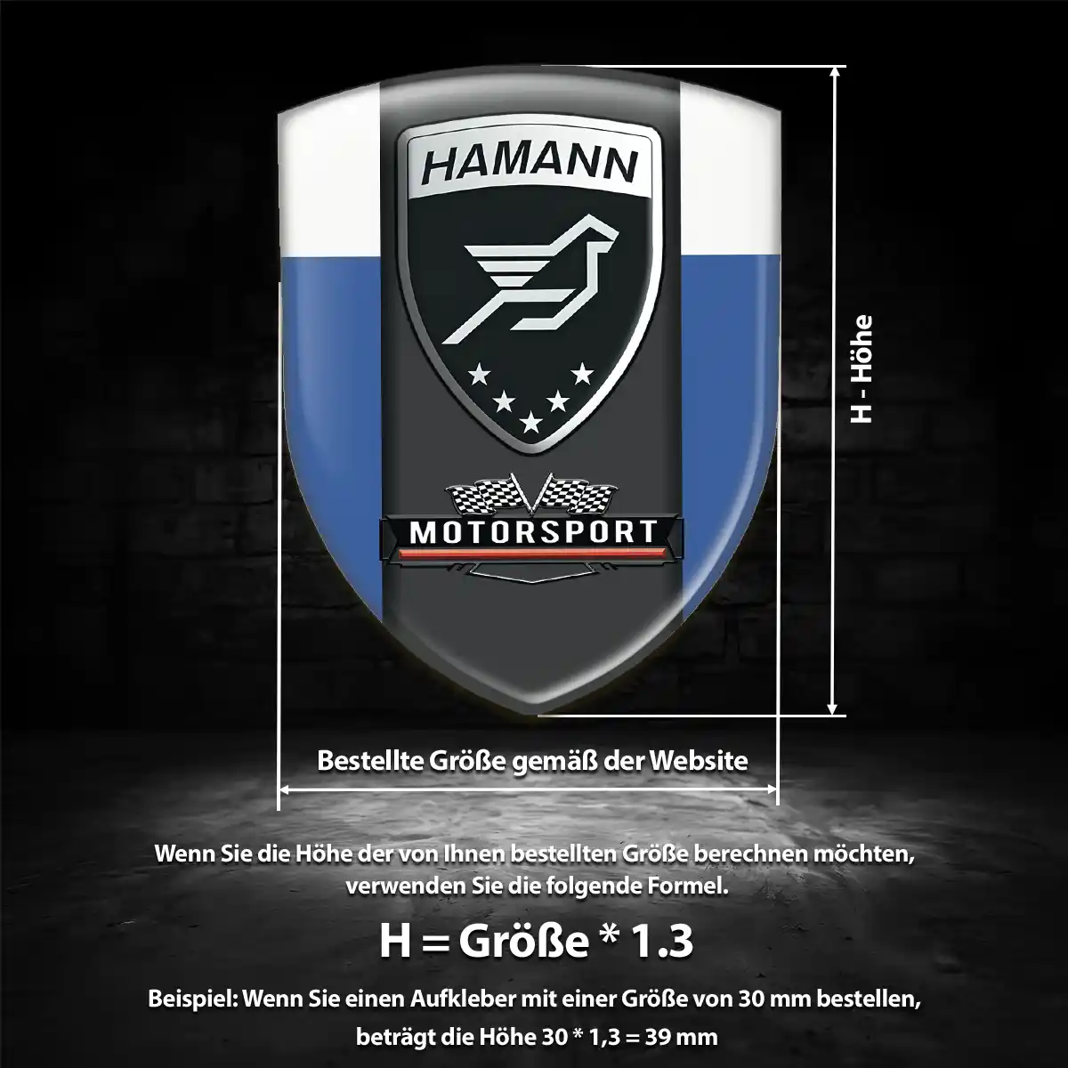 Hamann Aufkleber Wappen Exterieurdesign