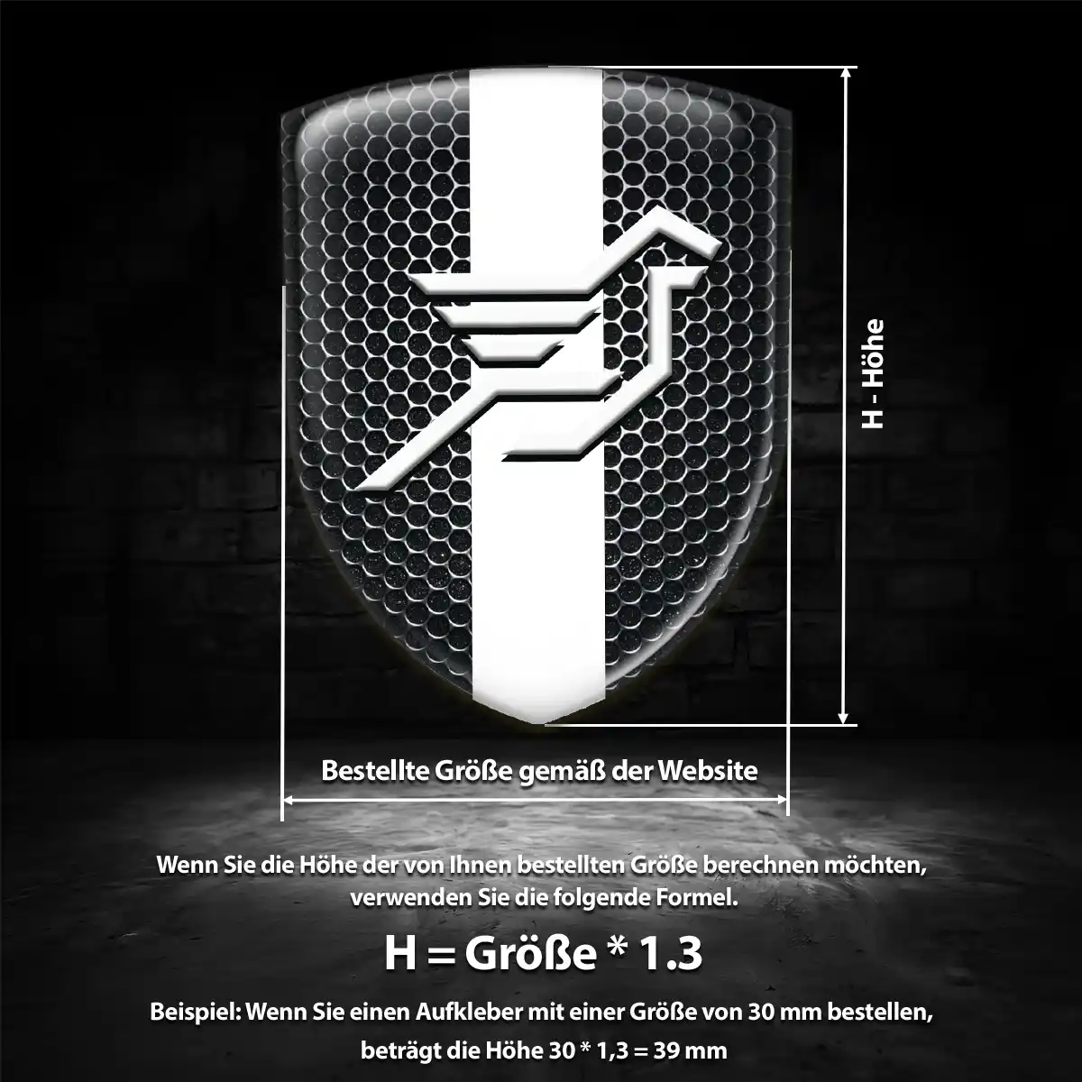 Hamann Aufkleber Wappen Hochwertiges Harz