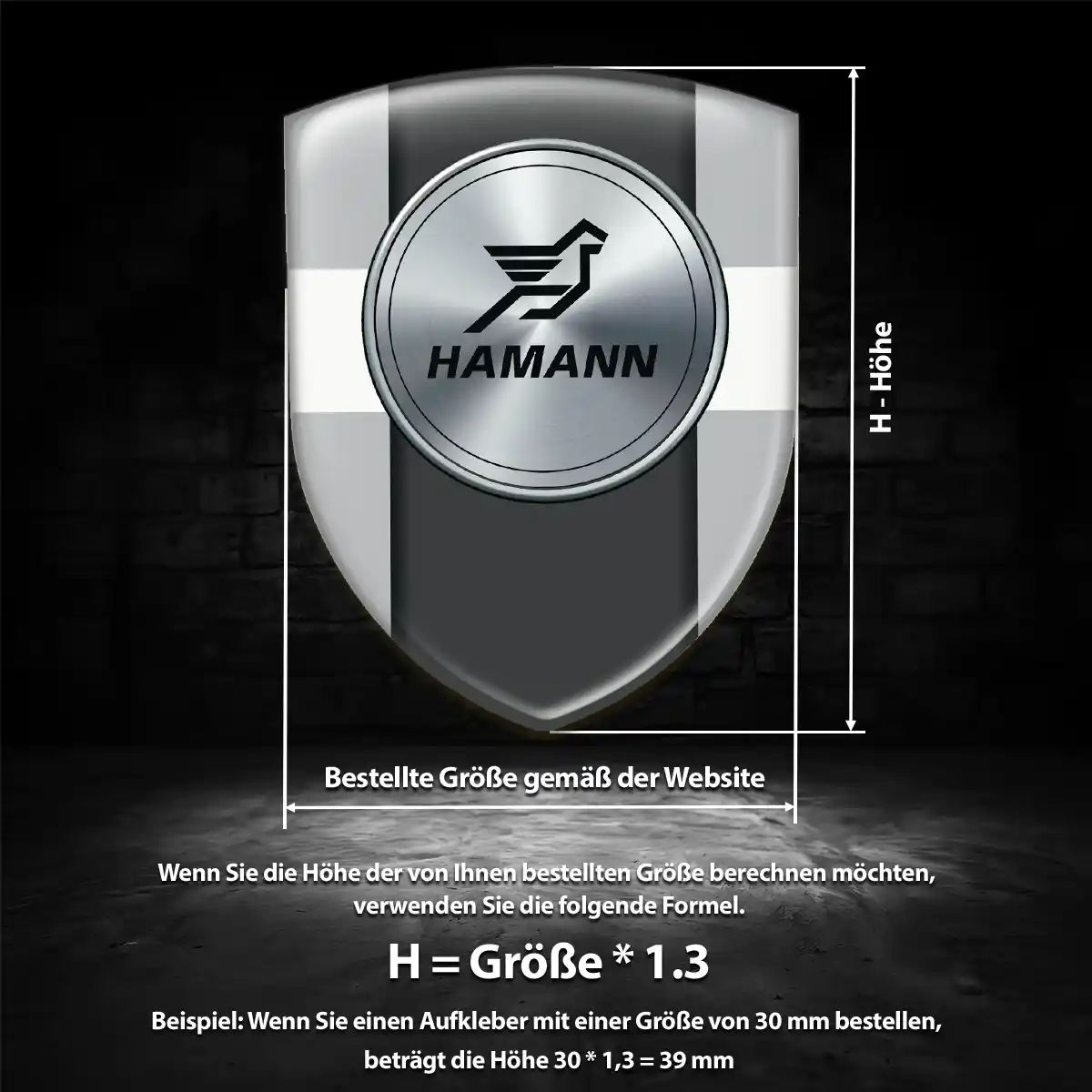 Hamann Aufkleber Wappen Stilvolles Design