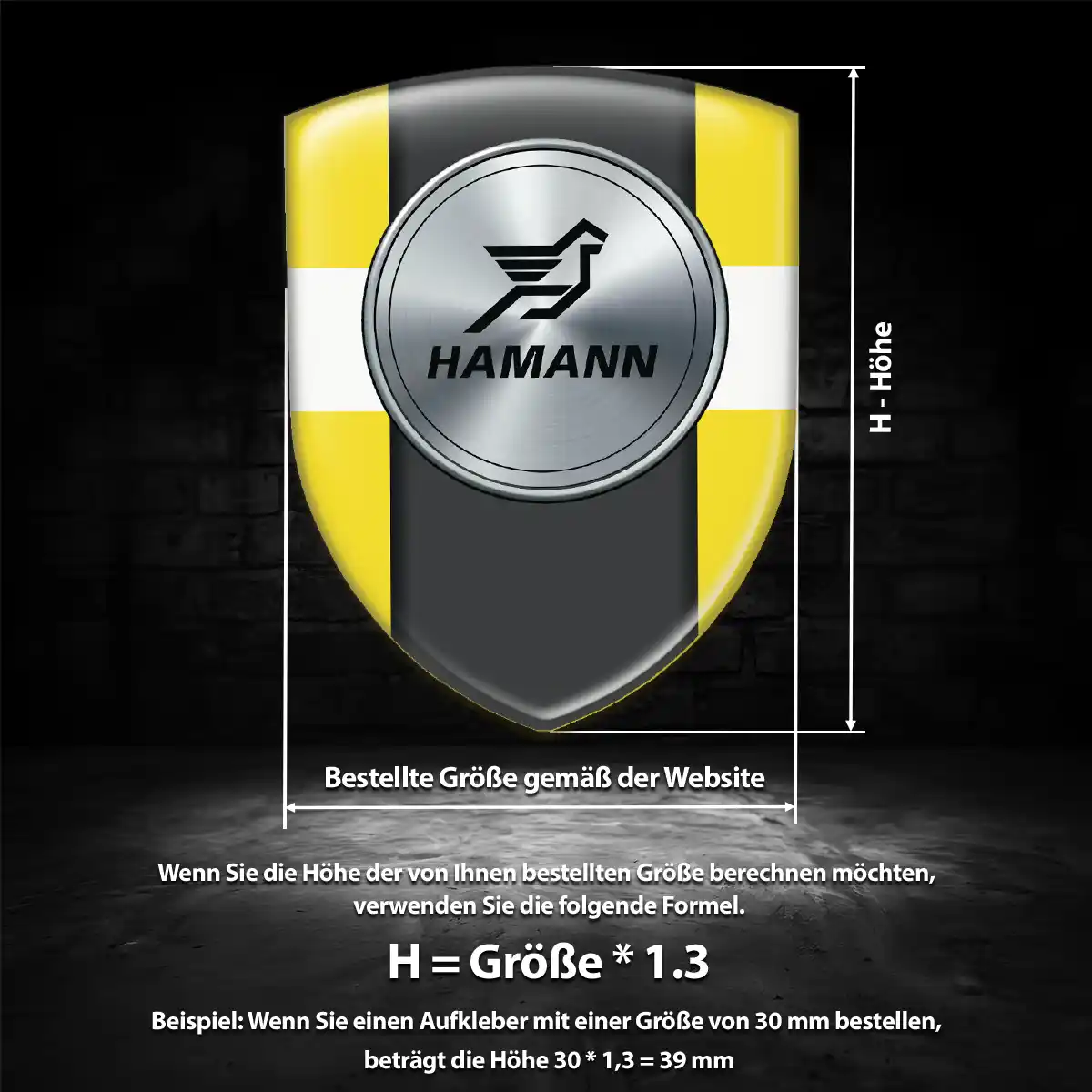 Hamann Aufkleber Wappen Tuningfahrzeug