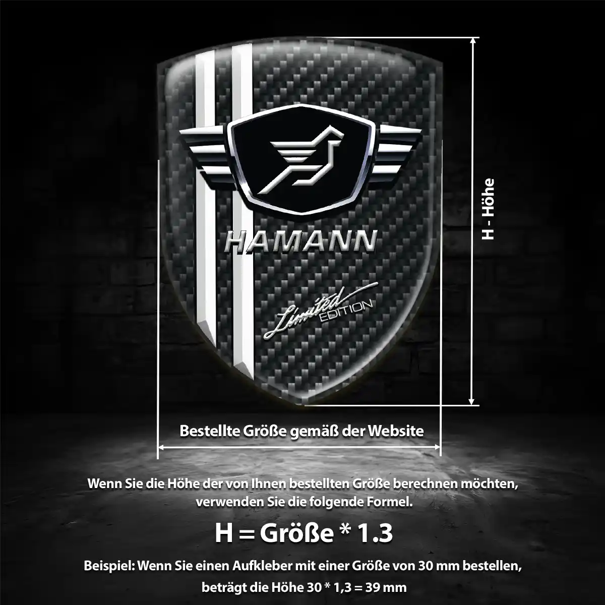 Hamann Emblem Aufkleber Auto Anspruchsvolles Design