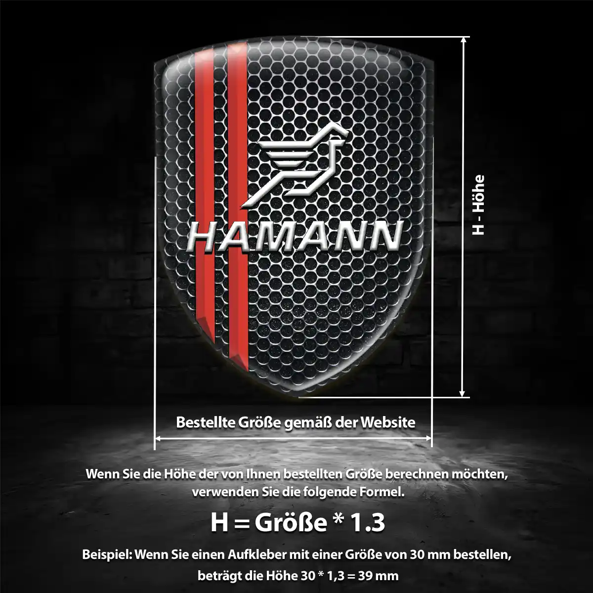 Hamann Emblem Aufkleber Auto Überzeugende Qualität