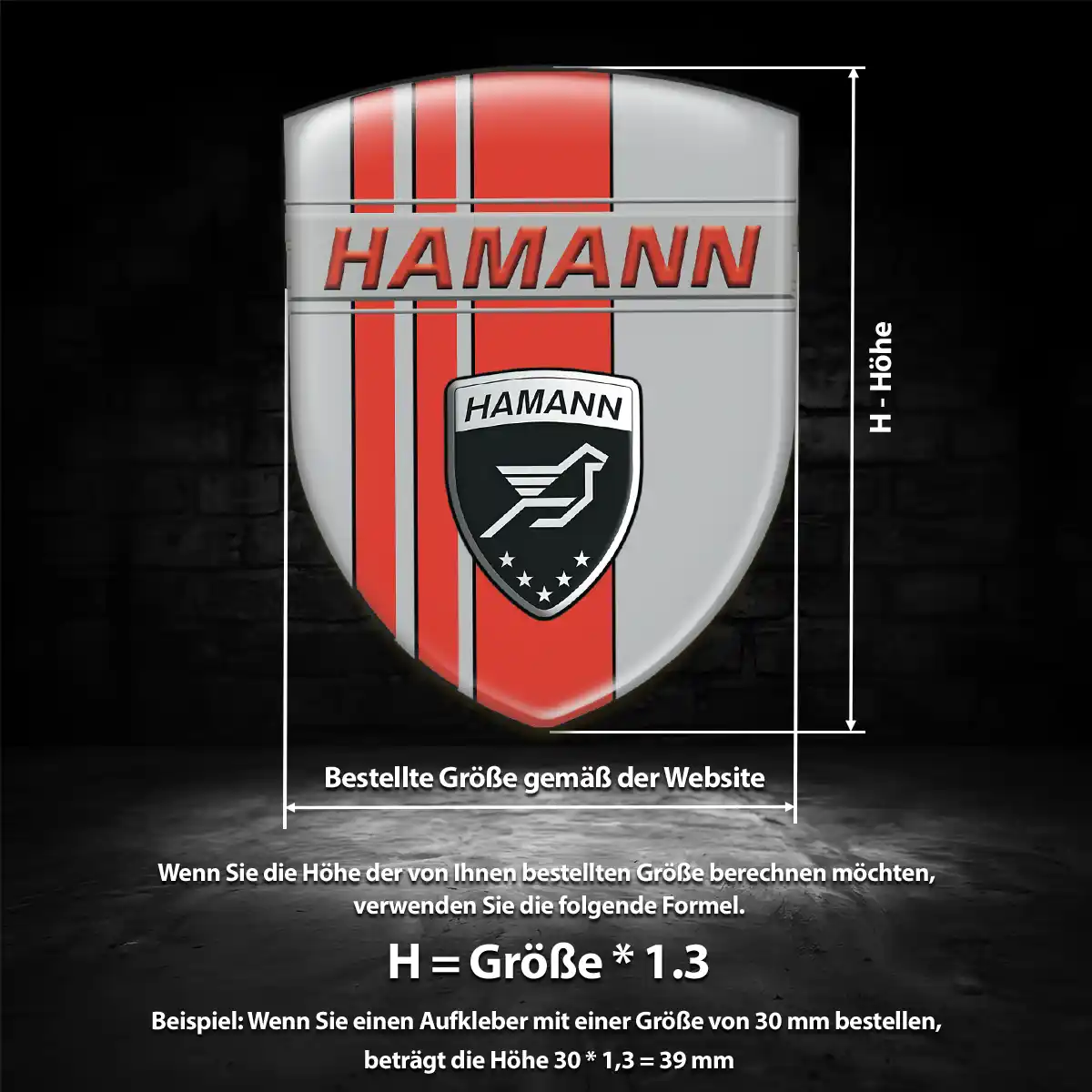 Hamann Emblem Aufkleber Auto Stilvolles Design