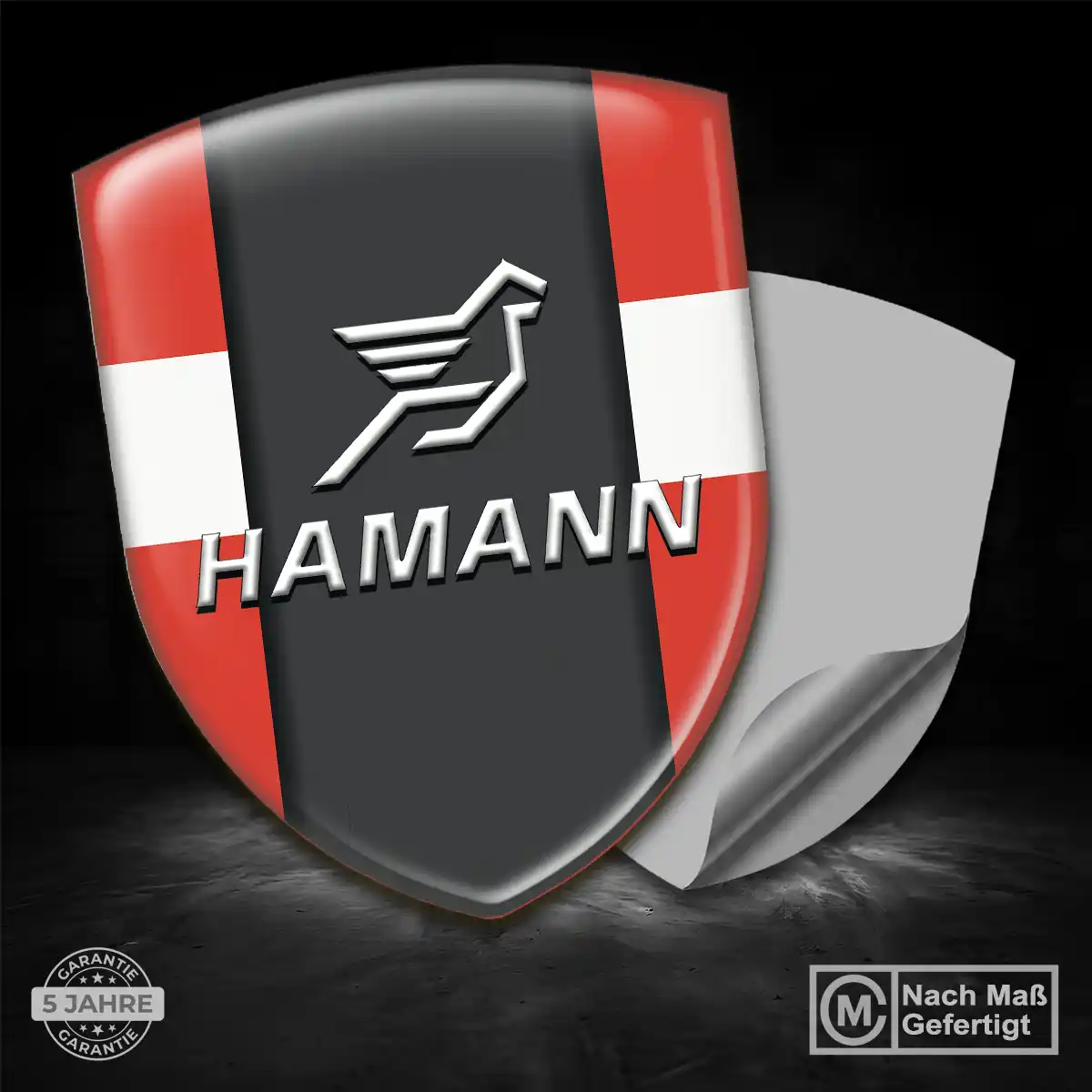Hamann Emblem Aufkleber Hochwertiges Harz