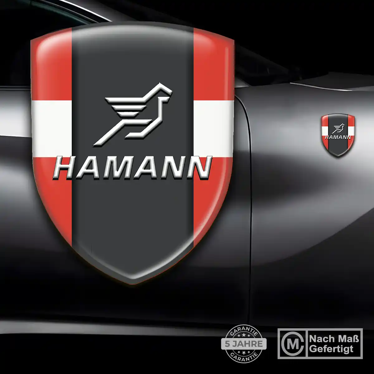 Hamann Emblem Aufkleber Hochwertiges Harz