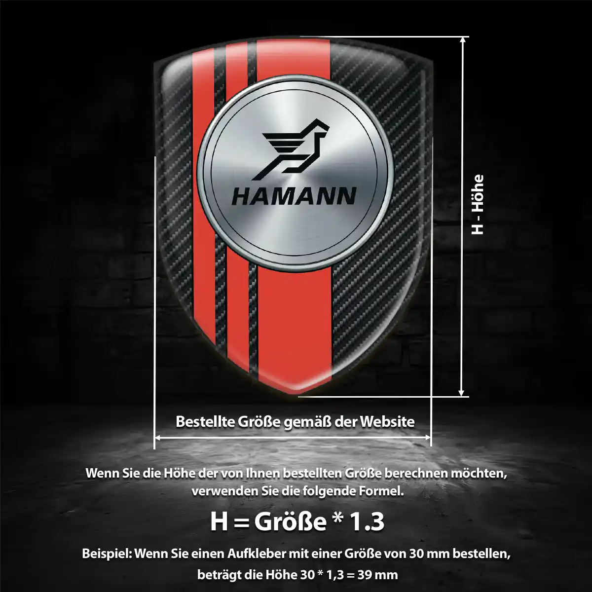 Hamann Emblem Aufkleber Limitierte Auflage