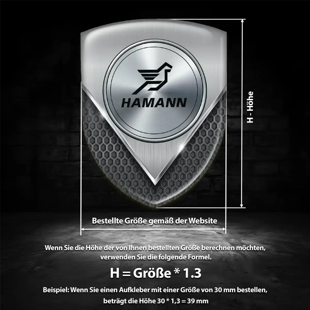 Hamann Emblem Aufkleber Luxus-Edition