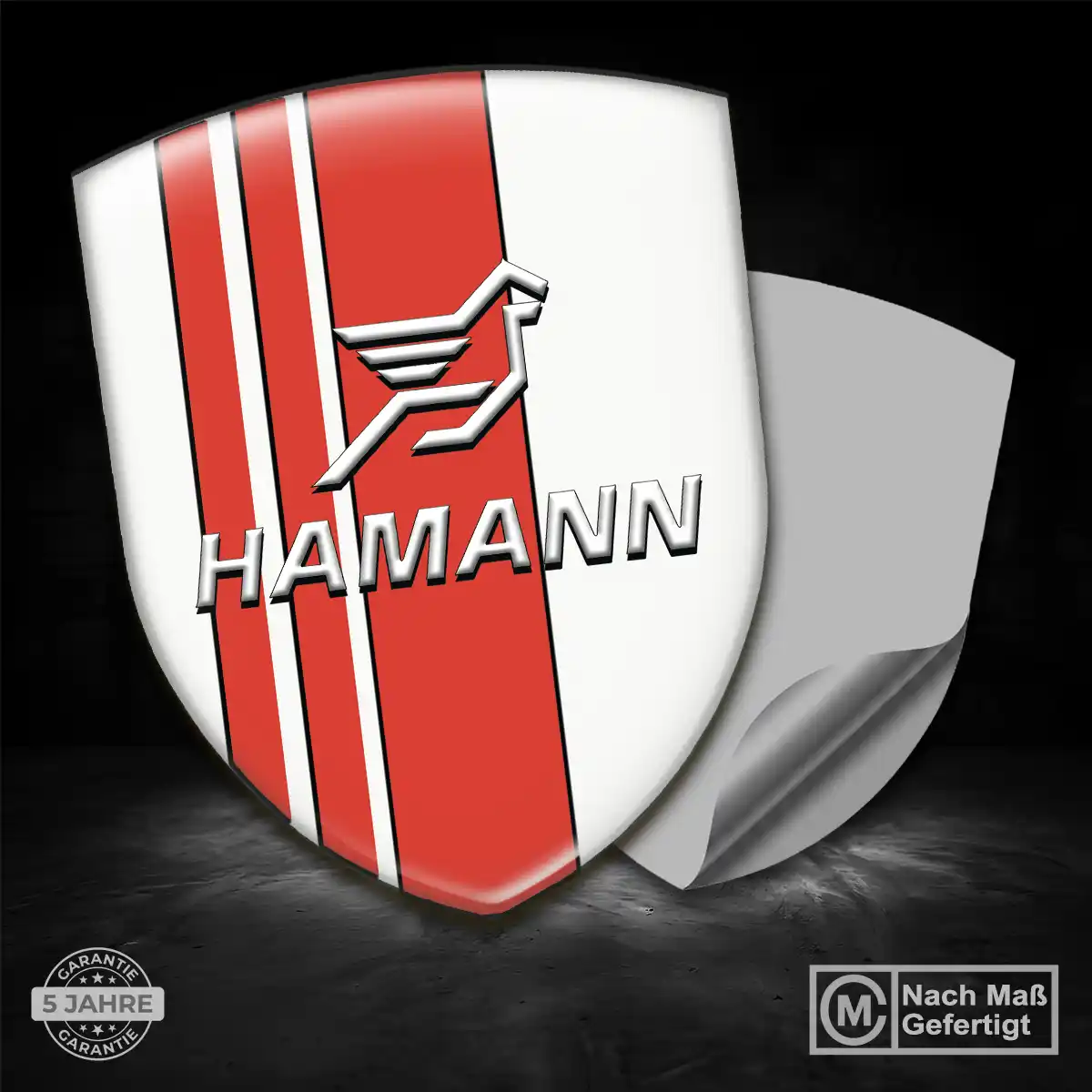 Hamann Emblem Aufkleber Wappen Ausdrucksstarkes Design
