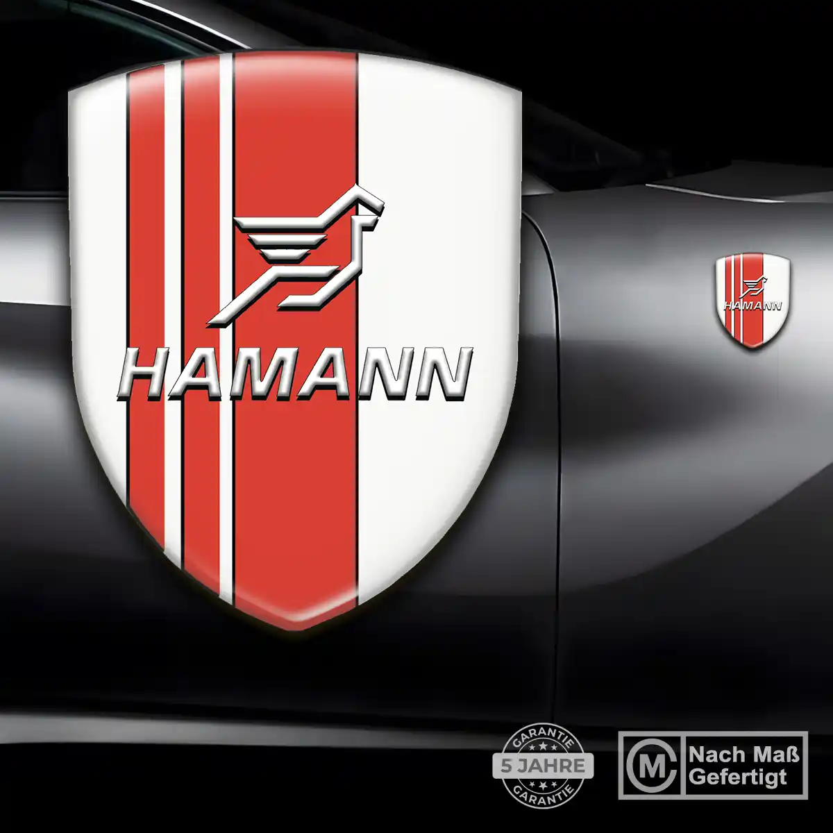 Hamann Emblem Aufkleber Wappen Ausdrucksstarkes Design