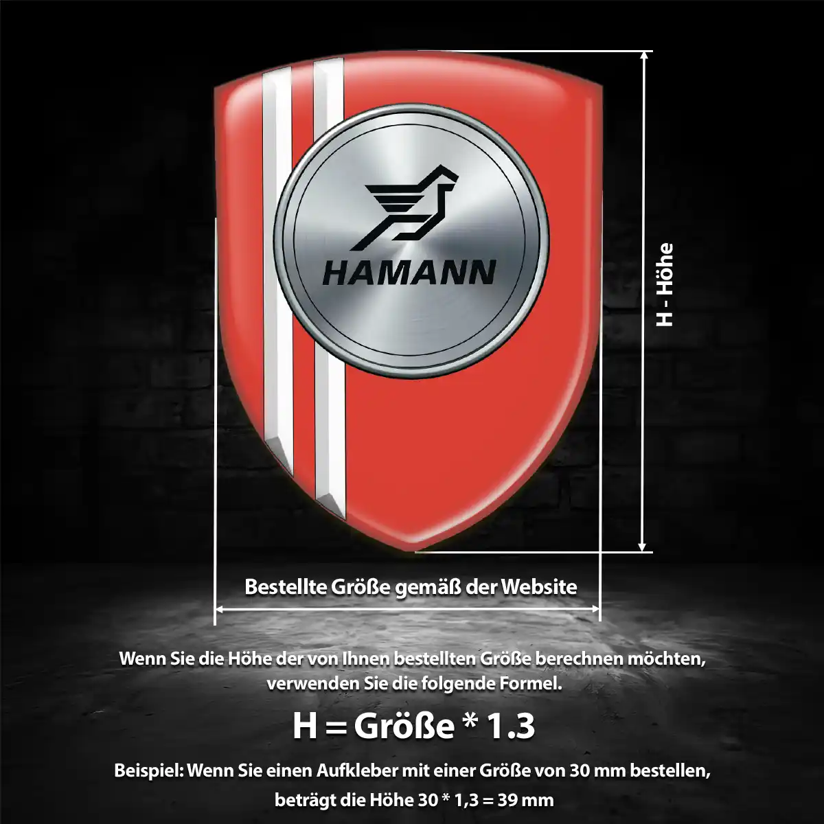 Hamann Emblem Aufkleber Wappen Auto Überzeugende Qualität