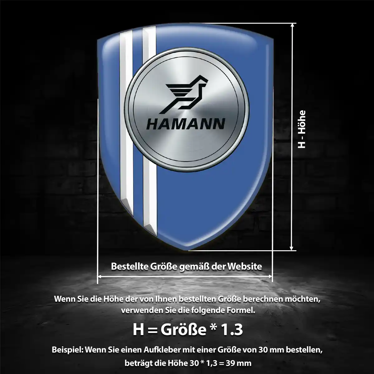 Hamann Emblem Aufkleber Wappen Auto Elegantes Design