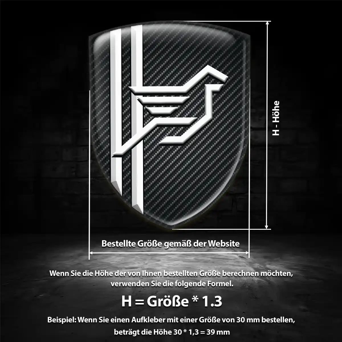 Hamann Emblem Aufkleber Wappen Auto Hochwertiges Harz
