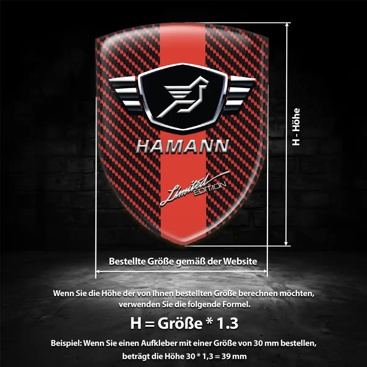 Hamann Emblem Aufkleber Wappen Auto Modernes Design