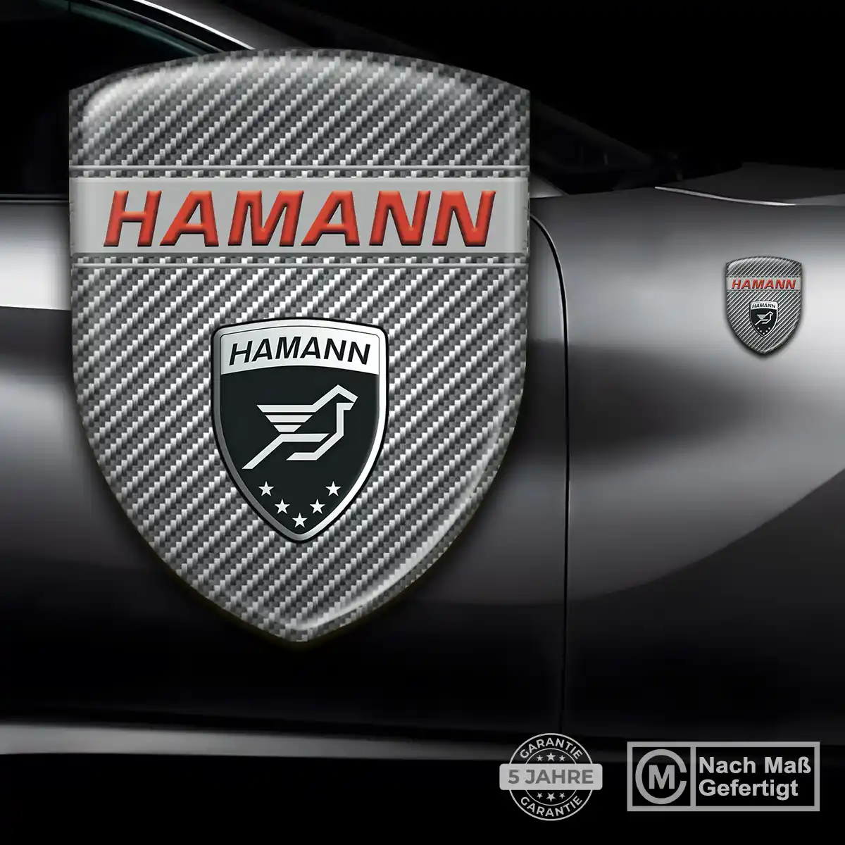 Hamann Emblem Aufkleber Wappen Hochwertiges Harz