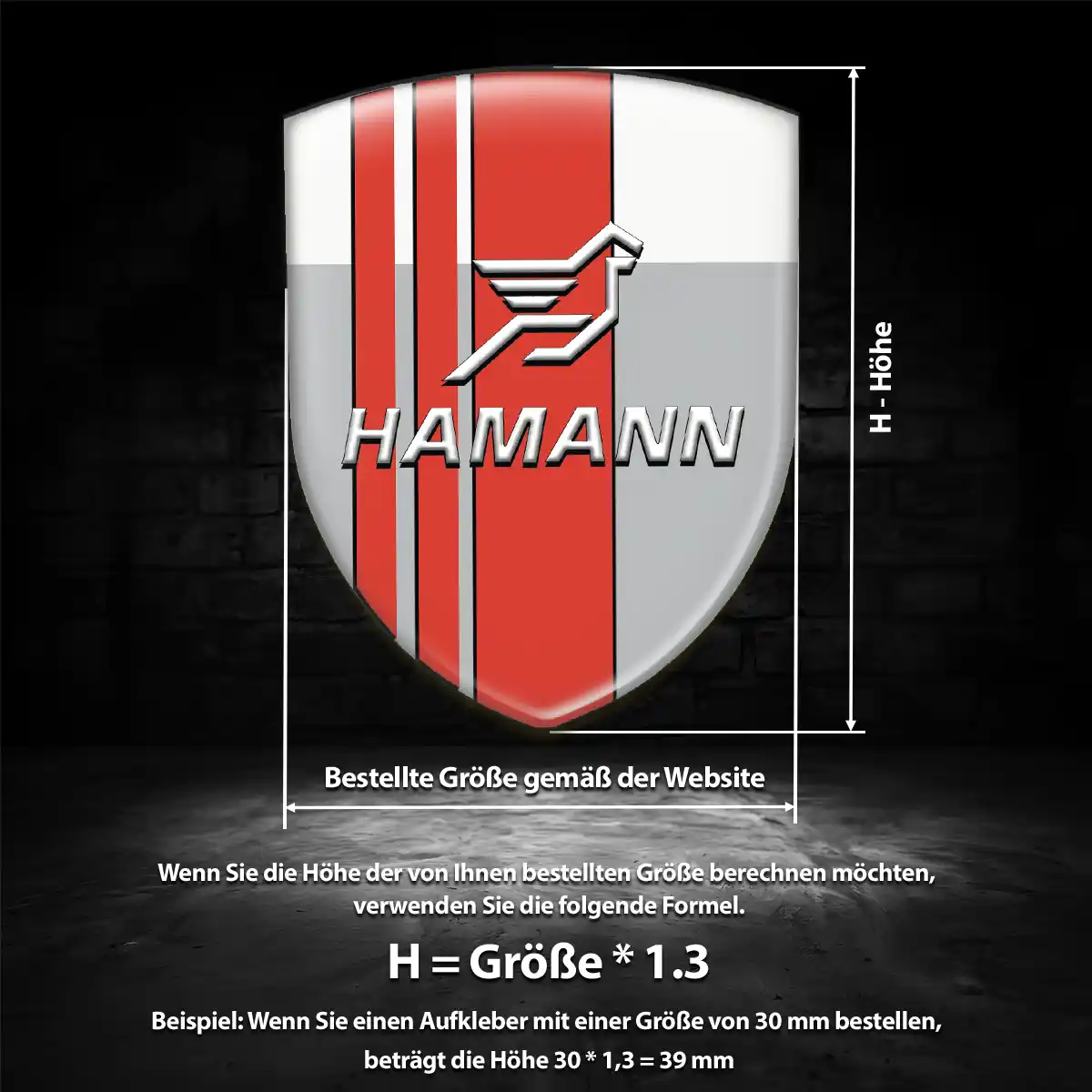 Hamann Emblem Auto Höchste Qualität