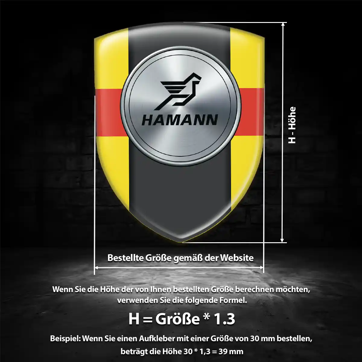 Hamann Emblem Auto Hochwertiges Harz