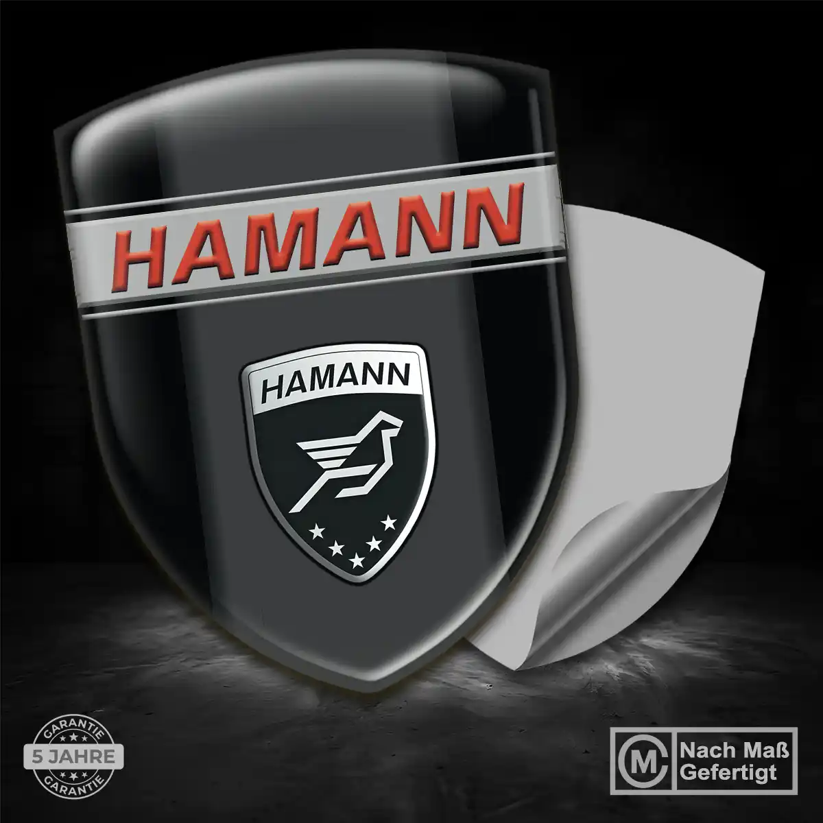 Hamann Emblem Wappen Aufkleber Ausdrucksstarkes Design